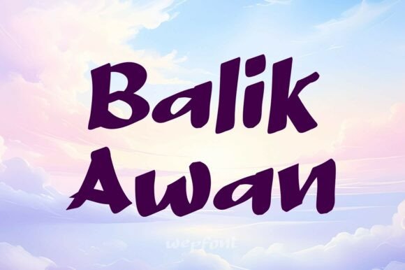 Balik Awan Font Review