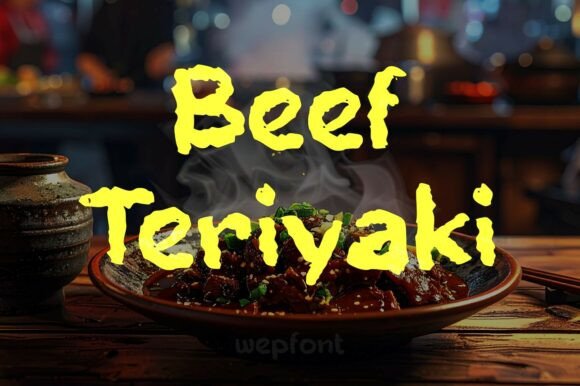 Beef Teriyaki Font for Bold Branding