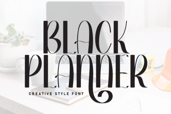 Black Planner Font