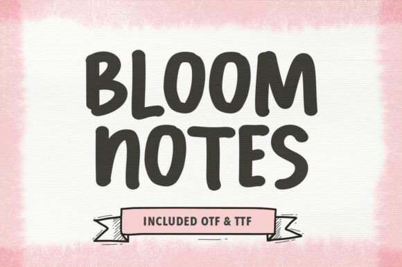 Bloom Notes Font for Web Design