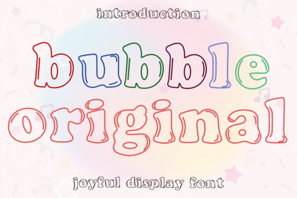 Bubble Original Font for Creative Projects