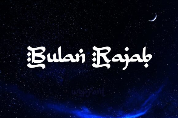 Bulan Rajab Font for Elegant Branding
