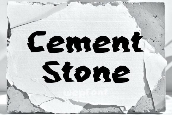 Cement Stone Font