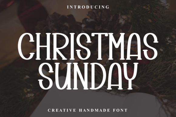 Christmas Sunday Font for Business