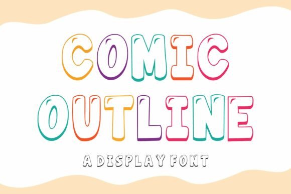 Comic Outline Font