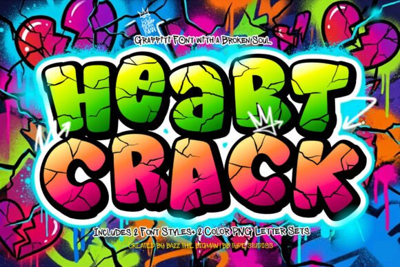 Heart Crack Font for Creative Projects