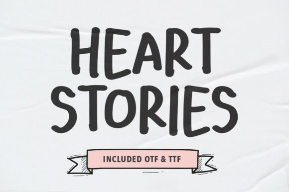 Heart Stories Font for Business Branding