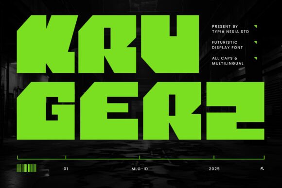 Krugerz: Bold, Modern Display Font