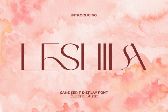 Leshila: A Classy Display Font for Crafters