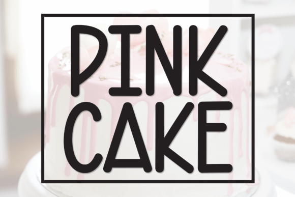 Pink Cake Font for Web Design