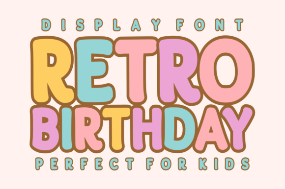 Retro Birthday Font for Playful Branding
