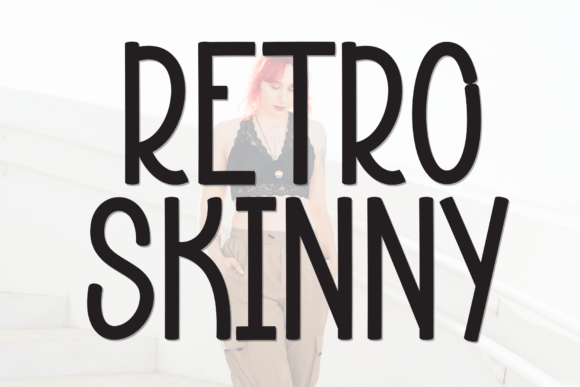 Retro Skinny Font for Web Design