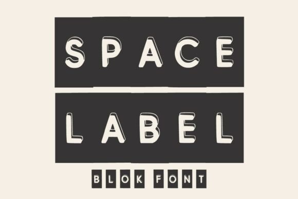 Space Label Font