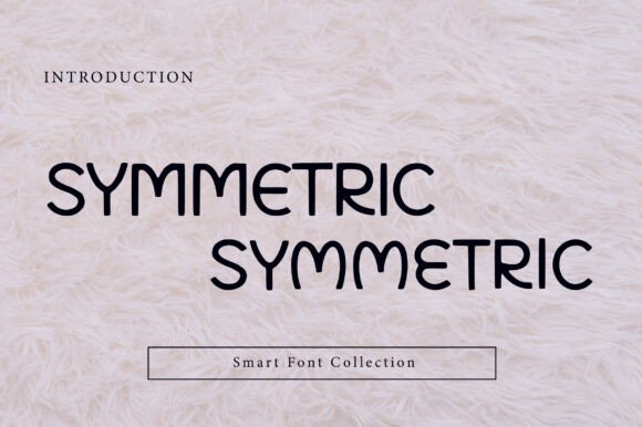 Symmetric Font for Editorial Design