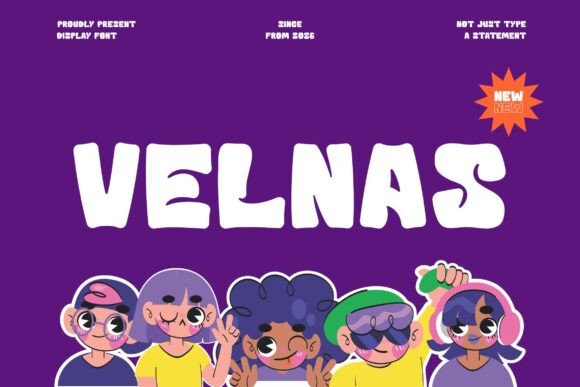 Velnas Font for Creative Design