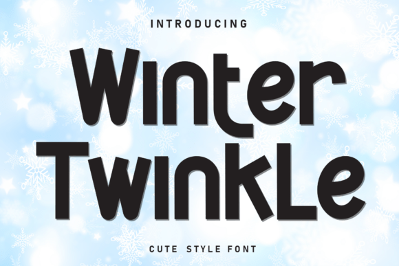 Winter Twinkle Font for Creative Design
