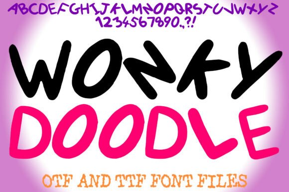 Wonky Doodle Font for Creative Design
